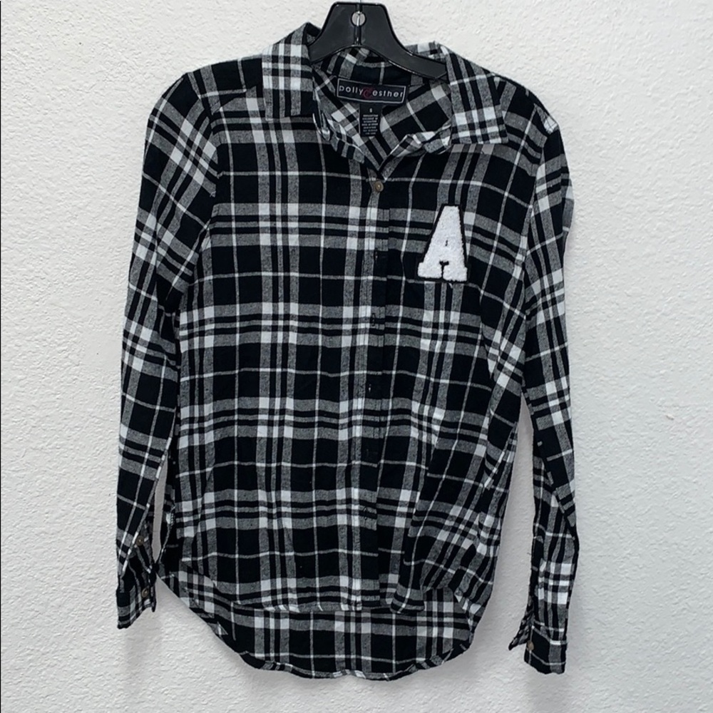 Poly Esther button down shirt